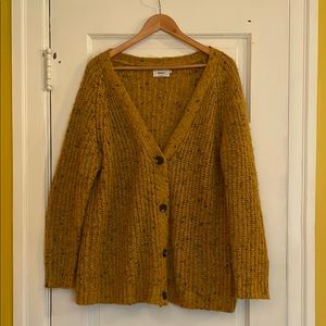 ONLY Women's Mustard Cardigan Sweater